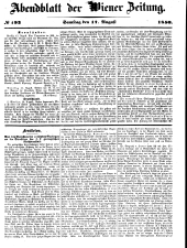 Wiener Zeitung 18500817 Seite: 13