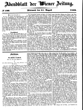 Wiener Zeitung 18500821 Seite: 13