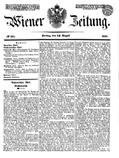 Wiener Zeitung 18500823 Seite: 1