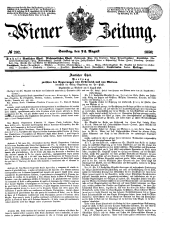 Wiener Zeitung 18500824 Seite: 1