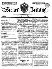 Wiener Zeitung 18500825 Seite: 1