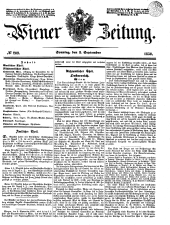 Wiener Zeitung 18500901 Seite: 1