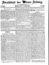 Wiener Zeitung 18500902 Seite: 1