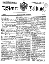 Wiener Zeitung 18500904 Seite: 1