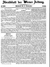 Wiener Zeitung 18500904 Seite: 9