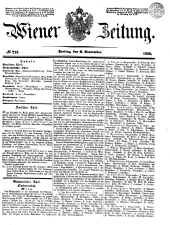 Wiener Zeitung 18500906 Seite: 1