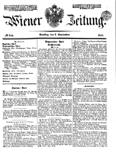 Wiener Zeitung 18500907 Seite: 1