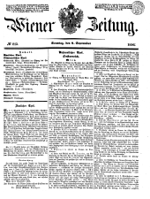 Wiener Zeitung 18500908 Seite: 1