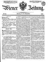 Wiener Zeitung 18500915 Seite: 1