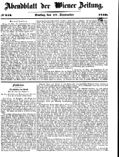 Wiener Zeitung 18500917 Seite: 17