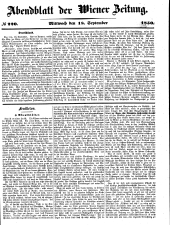 Wiener Zeitung 18500918 Seite: 13