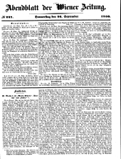 Wiener Zeitung 18500926 Seite: 17