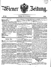 Wiener Zeitung 18501001 Seite: 1