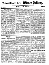 Wiener Zeitung 18501001 Seite: 17