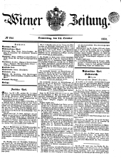 Wiener Zeitung 18501024 Seite: 1