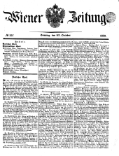 Wiener Zeitung 18501027 Seite: 1