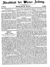 Wiener Zeitung 18501028 Seite: 1