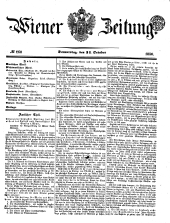 Wiener Zeitung 18501031 Seite: 1