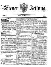 Wiener Zeitung 18501101 Seite: 1