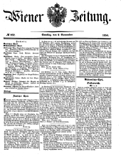 Wiener Zeitung 18501102 Seite: 1