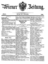 Wiener Zeitung 18501108 Seite: 1