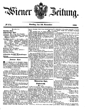 Wiener Zeitung 18501116 Seite: 1