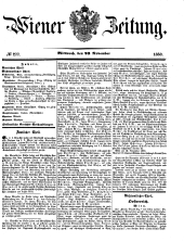 Wiener Zeitung 18501120 Seite: 1