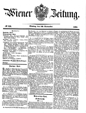 Wiener Zeitung 18501126 Seite: 1