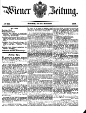 Wiener Zeitung 18501127 Seite: 1