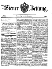 Wiener Zeitung 18501128 Seite: 1