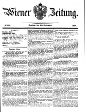 Wiener Zeitung 18501130 Seite: 1