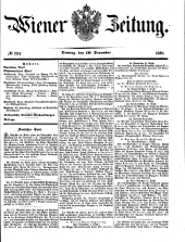 Wiener Zeitung 18501210 Seite: 1