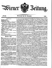 Wiener Zeitung 18501211 Seite: 1