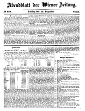 Wiener Zeitung 18501217 Seite: 17