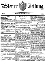 Wiener Zeitung 18501219 Seite: 1