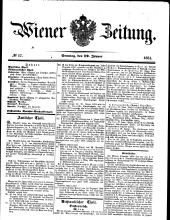 Wiener Zeitung 18510119 Seite: 1