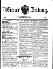 Wiener Zeitung 18510128 Seite: 1