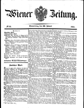 Wiener Zeitung 18510130 Seite: 1