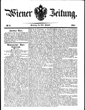 Wiener Zeitung 18510131 Seite: 1