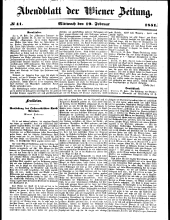 Wiener Zeitung 18510219 Seite: 17