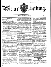 Wiener Zeitung 18510228 Seite: 1