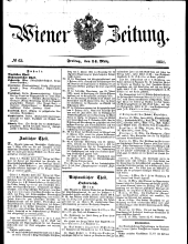 Wiener Zeitung 18510314 Seite: 1