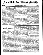 Wiener Zeitung 18510317 Seite: 1