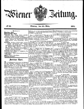 Wiener Zeitung 18510318 Seite: 1