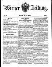 Wiener Zeitung 18510321 Seite: 1