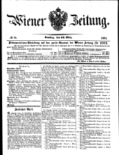 Wiener Zeitung 18510329 Seite: 1