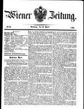 Wiener Zeitung 18510406 Seite: 1