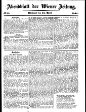 Wiener Zeitung 18510416 Seite: 19