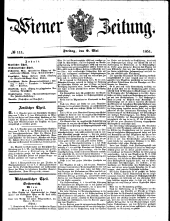 Wiener Zeitung 18510509 Seite: 1