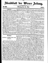 Wiener Zeitung 18510512 Seite: 1